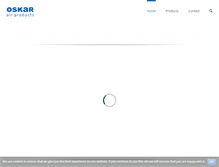 Tablet Screenshot of oskarairproducts.com.au